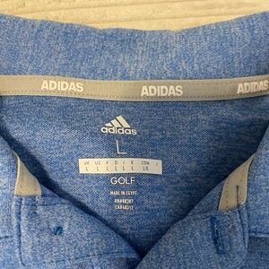 Men's Adidas Blue Golf Shirt